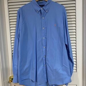 Ralph Lauren Men’s Light Blue Button-Down Shirt (Classic Fit)